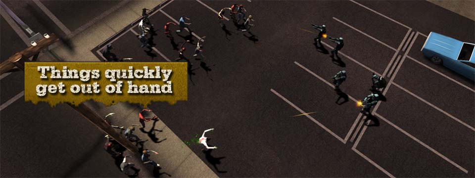 UnDO - Parking Lot Zombies swamp SWAT team.